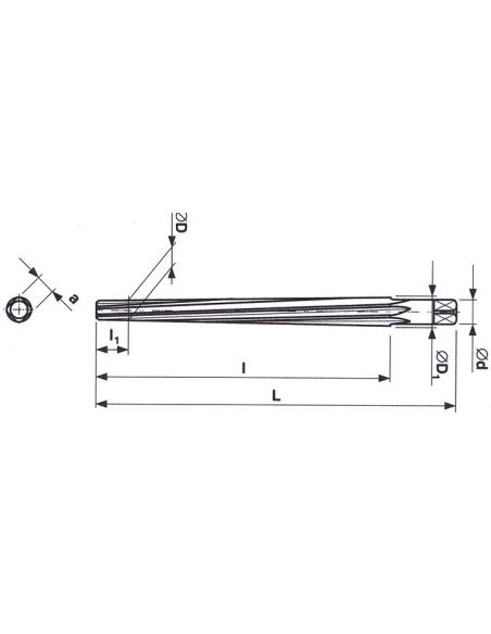 Výstružník ruční kuželový  50 mm STIMZET