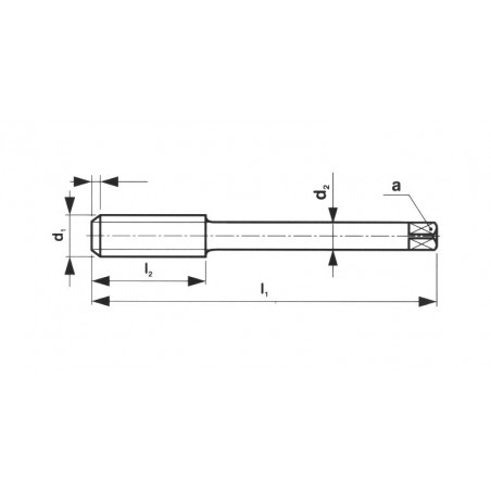 Sada ručních závitníků DIN 5157, HSS 223012  - NAREX