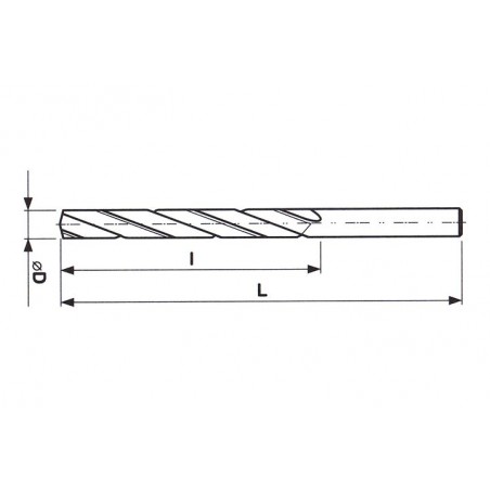 Výhrubník šroubovitý tříbřitý s válcovou stopkou HSS 221480 - STIMZET