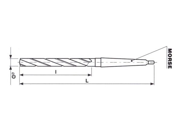 Výhrubník šroubovitý tříbřitý s kuželovou...