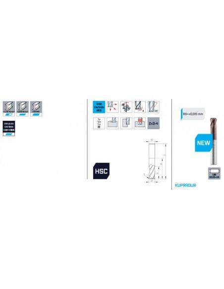 Fréza čelní SK s rohovým rádiusem 16x16/92 R1,0 MAYKESTAG