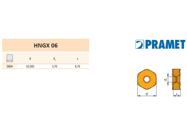 Vyměnitelná břitová destička HNGX 0604ANSN-R -...
