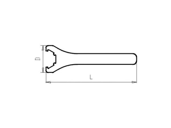 Klíč pro matice ER standard G023 40 - KFH