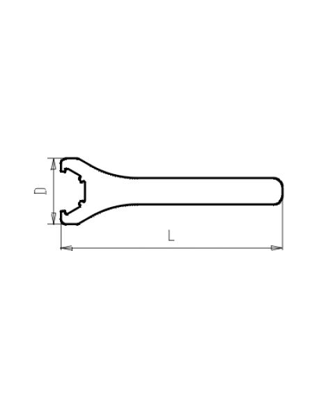 Klíč pro matice ER standard G023 40 - KFH