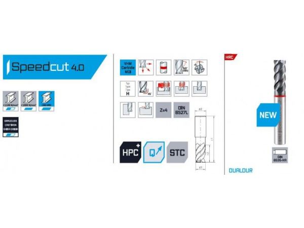 Fréza  válcová čelní SK, SPEEDCUT 4.0  5x13/57...
