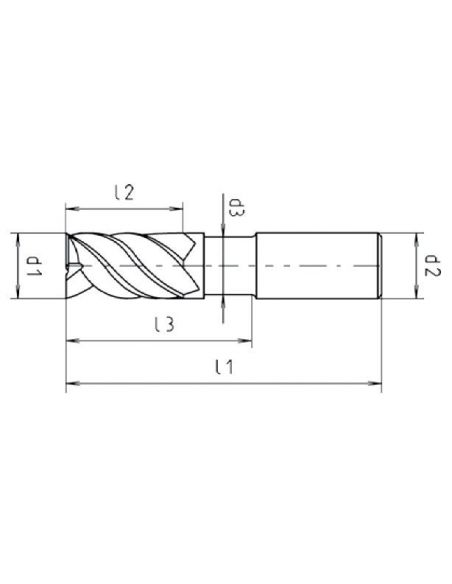 Fréza válcová čelní SK, SPEEDCUT 4.0  6x13/25/62 MAYKESTAG
