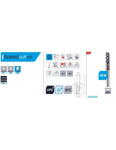 Fréza válcová čelní SK, SPEEDCUT 4.0  12x38/95 MAYKESTAG