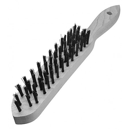 Kartáč s dřevěnou rukojetí, ocel hladký KARTAC