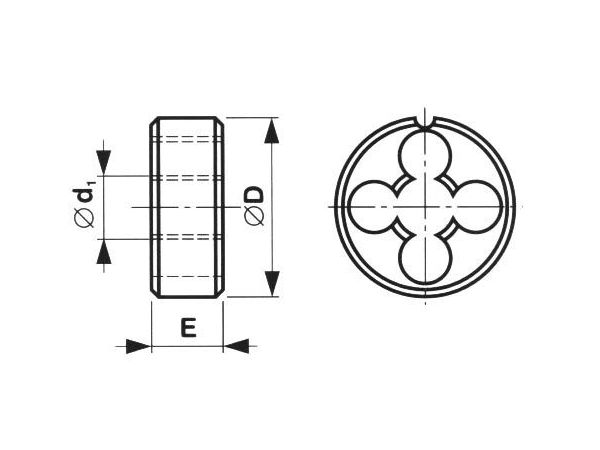 Závitová kruhová čelist M18x2 CZ TOOL