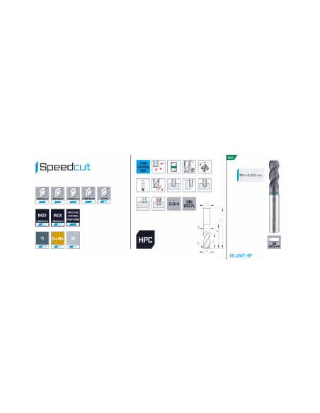 Fréza SK čelní s rohovým rádiusem, MAYKESTAG - 5x13/57 R0,5