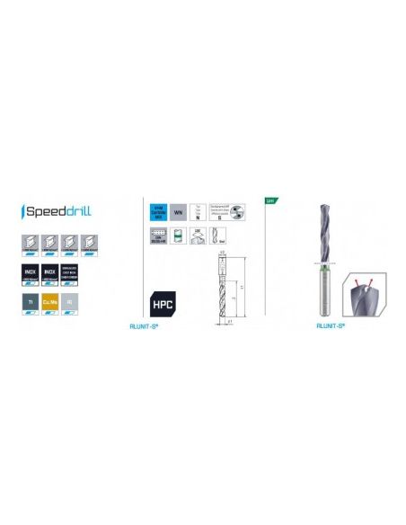 Vrták SK 8xD - SPEED-DRILL Uni, MAYKESTAG - 9,9x95/142