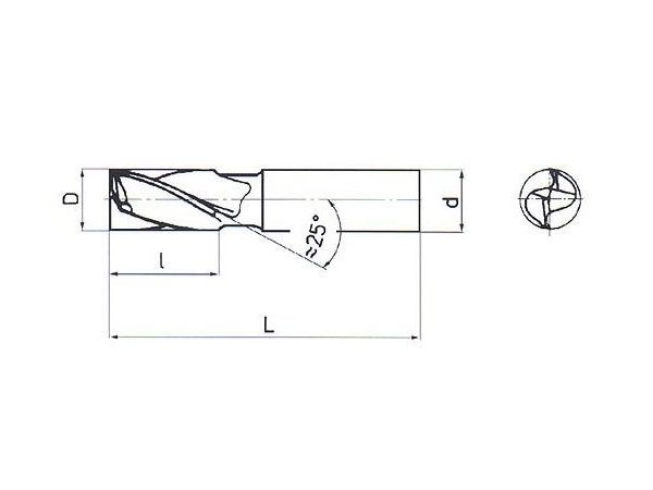 Fréza pro drážky per dlouhá, nesouměrná 8x19 mm...
