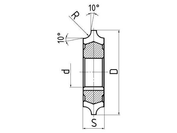 Fréza čtvrtkruhová vydutá 10 mm