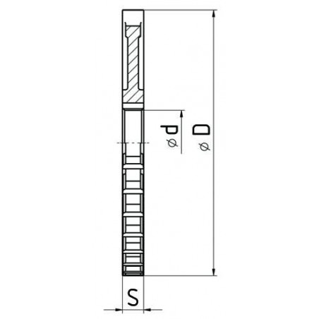 Fréza kotoučová úzká, jemnozubá s přímými zuby F737275