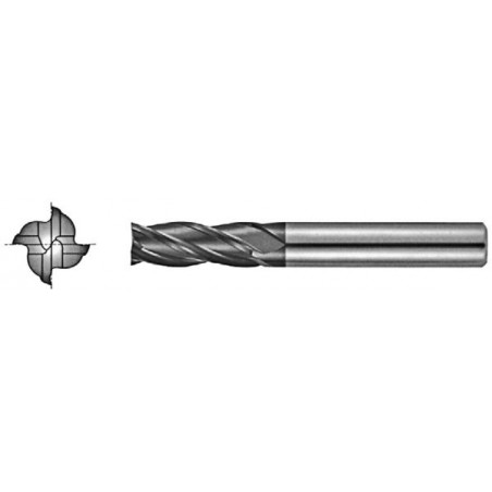 Fréza tvrdokovová dlouhá 4 břitá TiAlN MASTERCUT