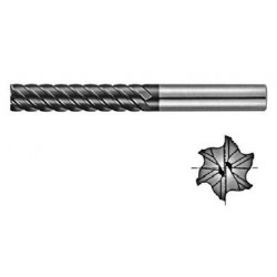 Fréza tvrdokovová krátká 6 břitá MASTER