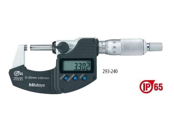 Třmenový mikrometr digitální Digimatic bez výstupu dat, IP-65, serie 293 MITUTOYO