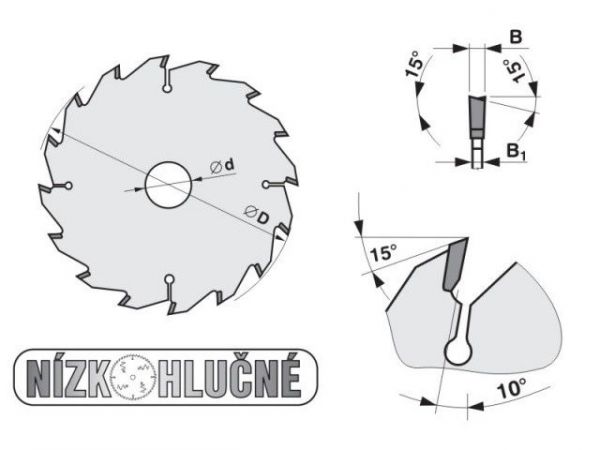 Pilový kotouč na dřevo SK 5381-16 WZ