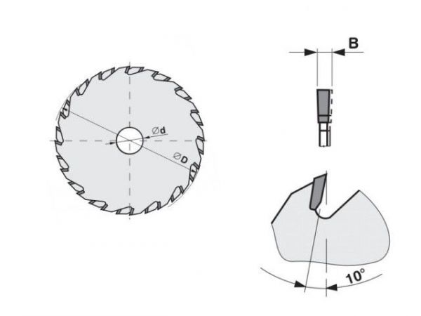 Předřezový kotouč SK 5393.1 FZ HP – dvoudílný
