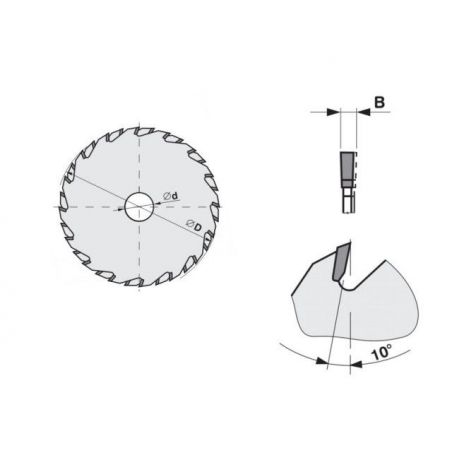 Předřezový kotouč SK 5393.1 FZ HP – dvoudílný