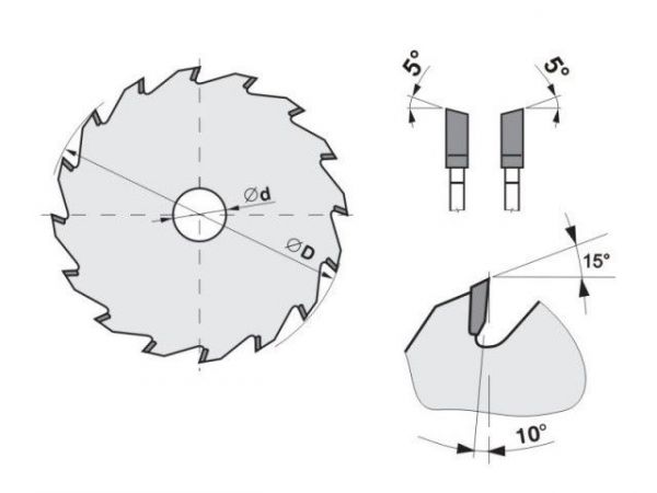 Předřezový kotouč SK 5393.2 WZ – rovný