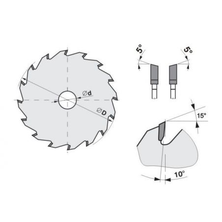 Předřezový kotouč SK 5393.2 WZ – rovný