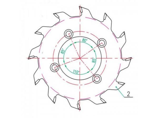 Předřezový kotouč SK skládaný 5393.1 12+12 WZ HP RAPIDO
