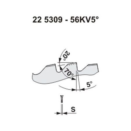 Pilový kotouč na dřevo 5309 – 56KV5°