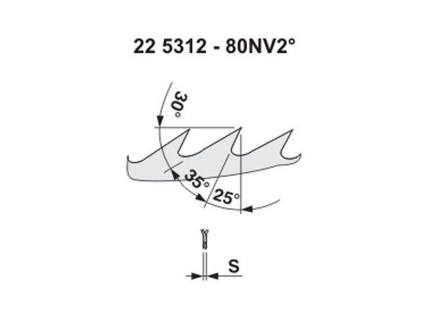 Pilový kotouč na dřevo 5312 – 80NV25°