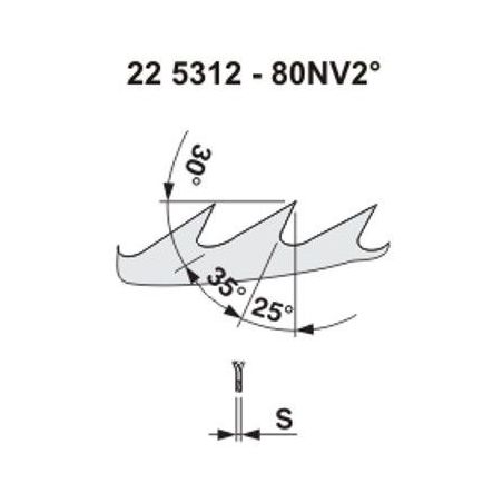 Pilový kotouč na dřevo 5312 – 80NV25°