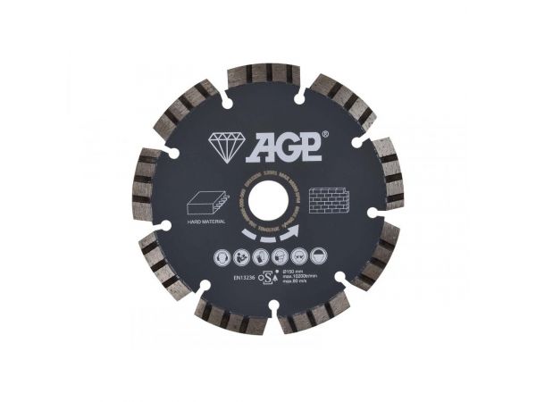Diamantový řezný kotouč 150mm (tvrdé materiály) pro AGP CG150