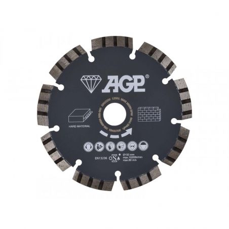 Diamantový řezný kotouč 150mm (tvrdé materiály) pro AGP CG150