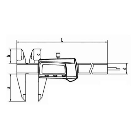 Posuvné měřítko digitální 150 až 300mm 251236 - SOMET
