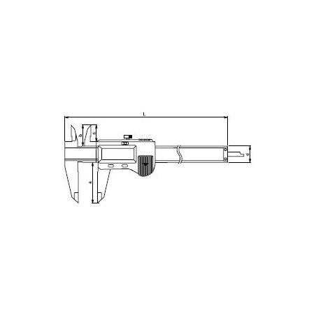 Posuvné měřítko digitální s kulatým hloubkoměrem 150mm - MITUTOYO