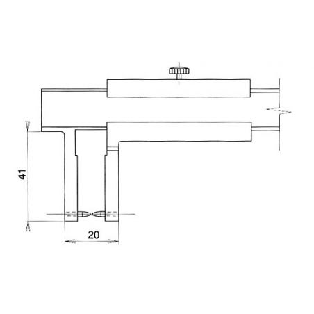 Posuvné měřítko speciální, na vnější zápichy 140mm - SOMET
