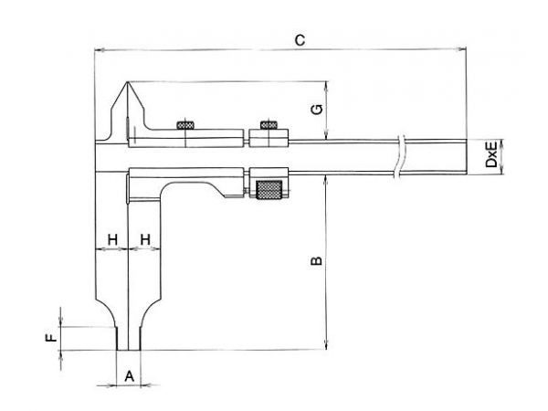 Posuvné měřítko se špičkami 800 až 1000mm...