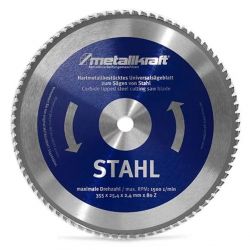 Pilový kotouč na kov OCEL 355mm (pro DRC355) - Metallkraft 80Z