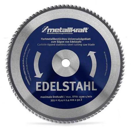 Pilový kotouč na nerezovou ocel 355mm 90Z (pro DRC355) - Metallkraft