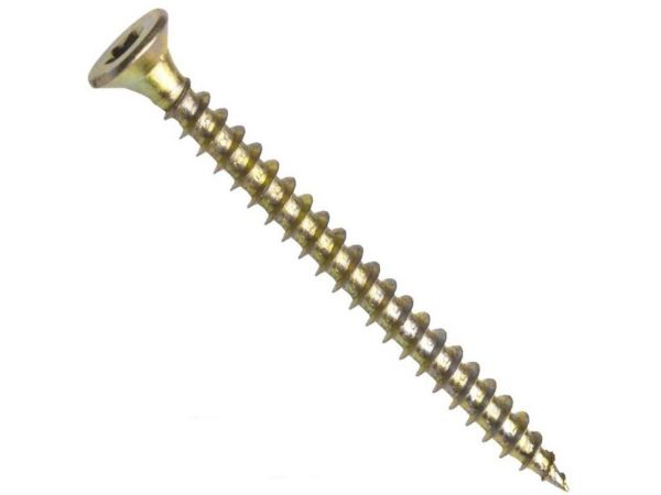 Univerzální vrut, zápustná hlava, drážka torx, celý závit, zinek bílý, 5.0x40 mm