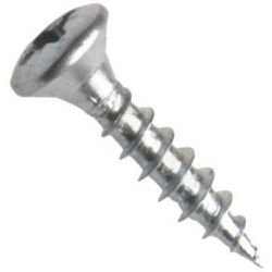 Univerzální vrut, čočková hlava, drážka pozidrive, zinek bílý, 4.0x20 mm