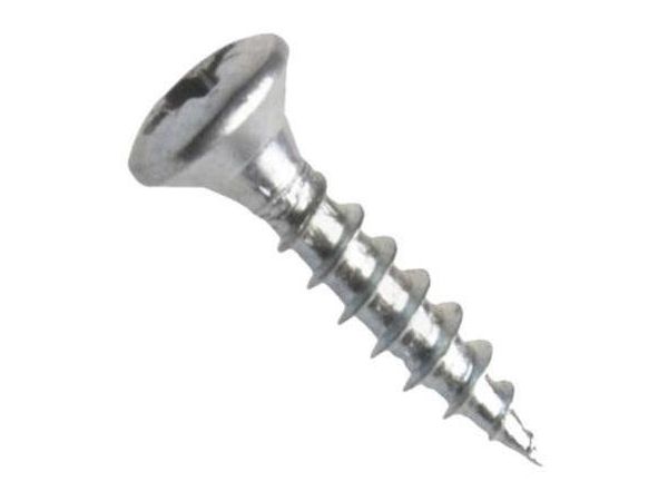 Univerzální vrut, čočková hlava, drážka pozidrive, zinek bílý, 4.0x30 mm