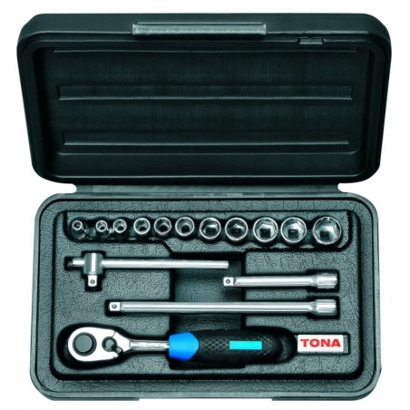 1/4" Sada nástrčných hlavic, 15dílná TONA EXPERT SN 01N
