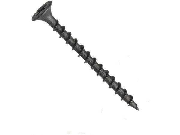 Šroub do sádrokartonové desky en 14566, zápustná hlava, coarse hrubý závit do dřeva jednochodý, thn, drážka phillips, fosfát, 3.