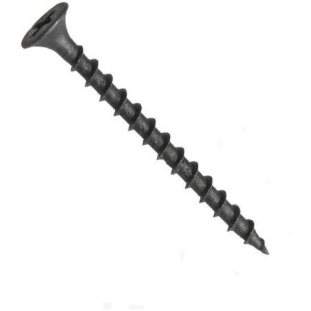 Šroub do sádrokartonové desky en 14566, zápustná hlava, coarse hrubý závit do dřeva jednochodý, thn, drážka phillips, fosfát, 4.