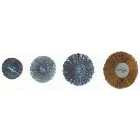 Kartáč kotoučový se stopkou, nerez vlnitá KARTAC