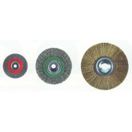 Kartáč kotoučový, mosaz vlnitá KARTAC