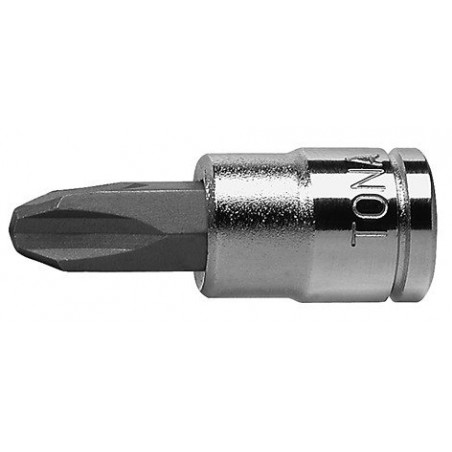 Hlavice zástrčná se čtyřhranem - šroubovák křížový PH3 TONA