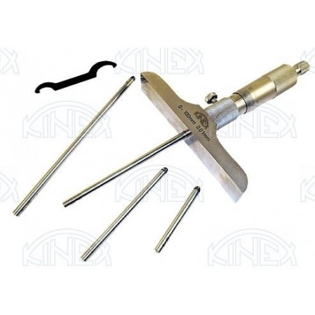 Mikrometrický hloubkoměr DIN863 - KINEX 251442 0÷100mm /7103/