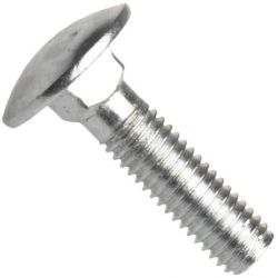 Din 603, šroub "vratový" s nízkou zaoblenou hlavou a se čtyřhranným osazením, ocel 4.6 (4.8), zinek bílý, m8x16 mm