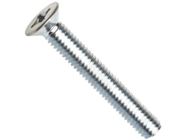 Din 965a-h, šroub se zápustnou hlavou, křížová drážka phillips, ocel 4.8, zinek bílý, m2x16 mm